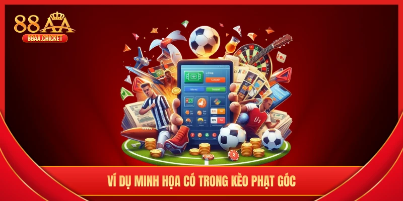 Ví dụ minh họa có trong kèo phạt góc